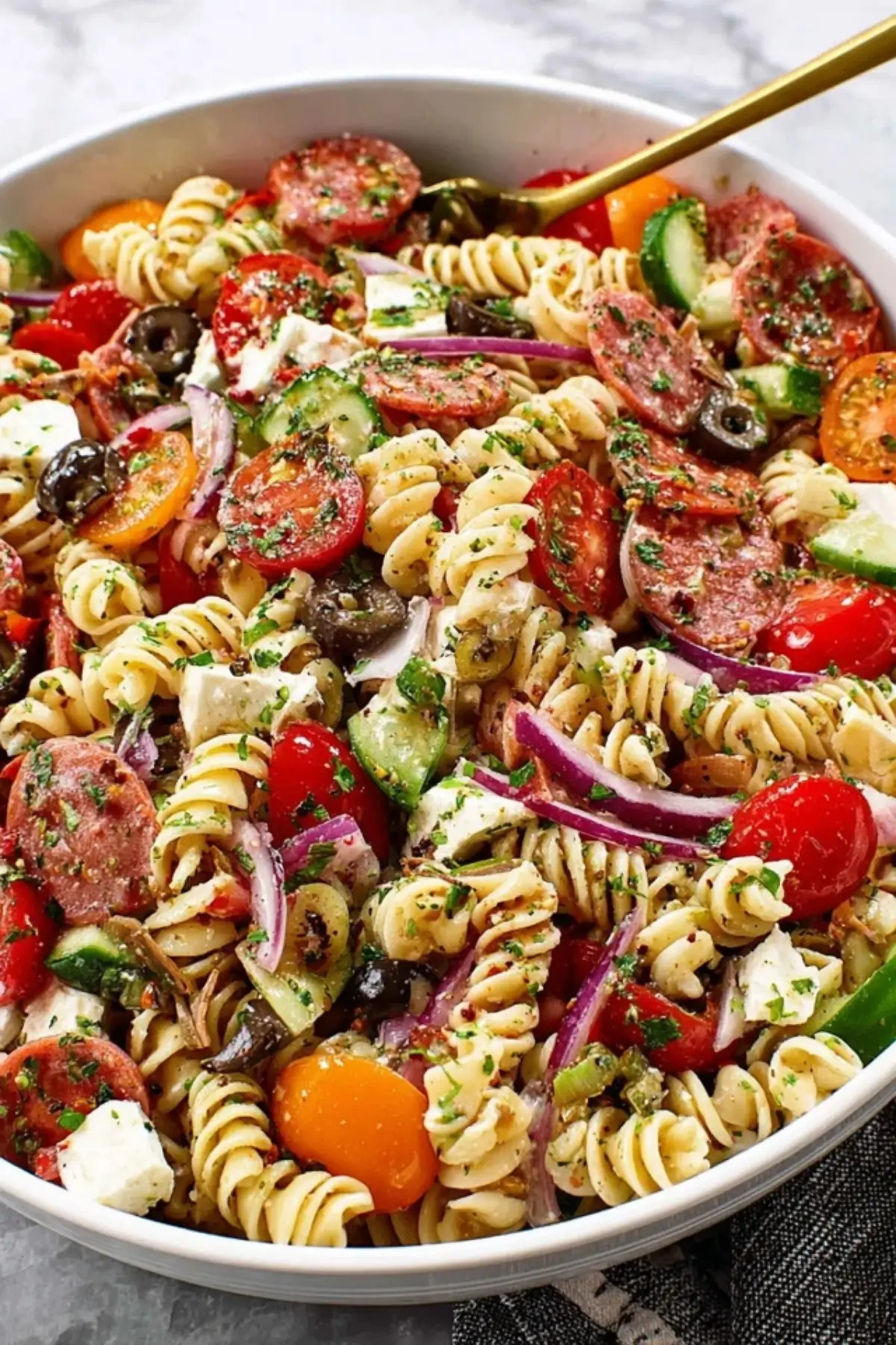 Italian Dressing Pasta Salad
