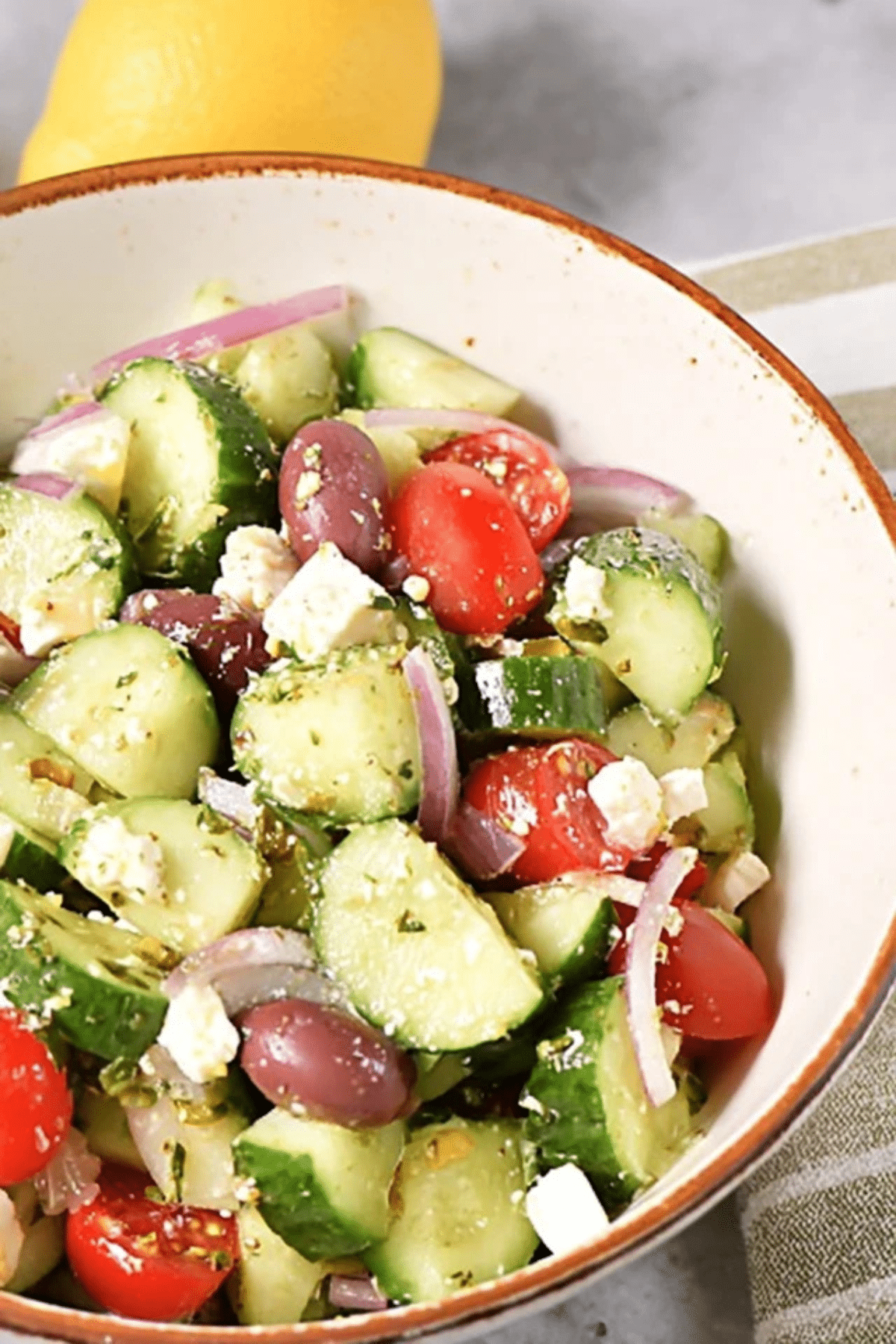Keto Greek Cucumber Salad