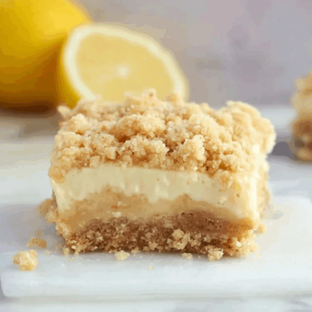 Lemon Cheesecake Crumb Bars
