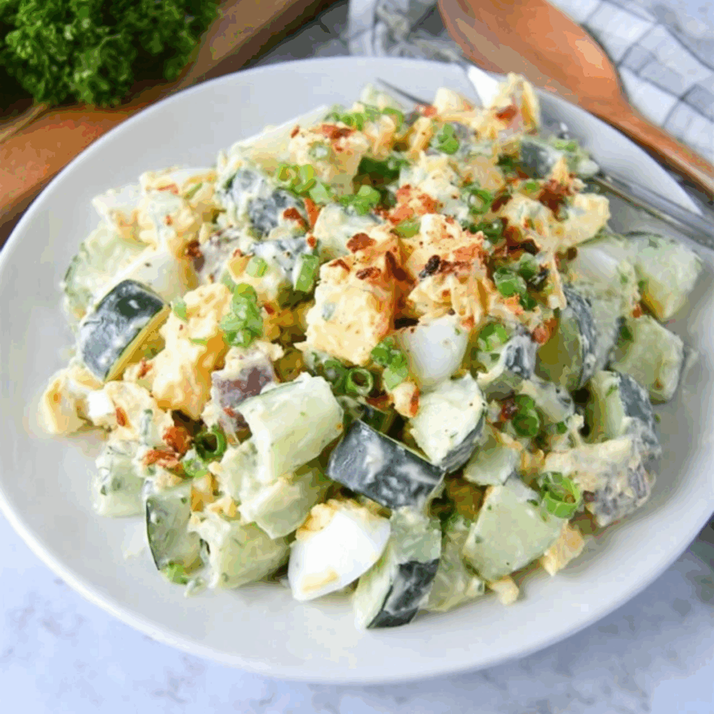 Low Carb Cucumber Egg Salad
