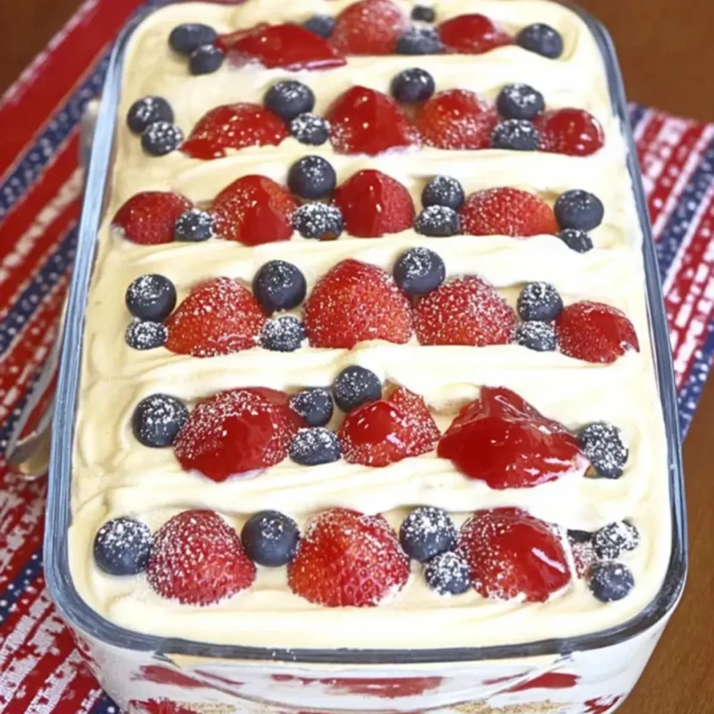 No Bake Summer Berry Icebox Cake