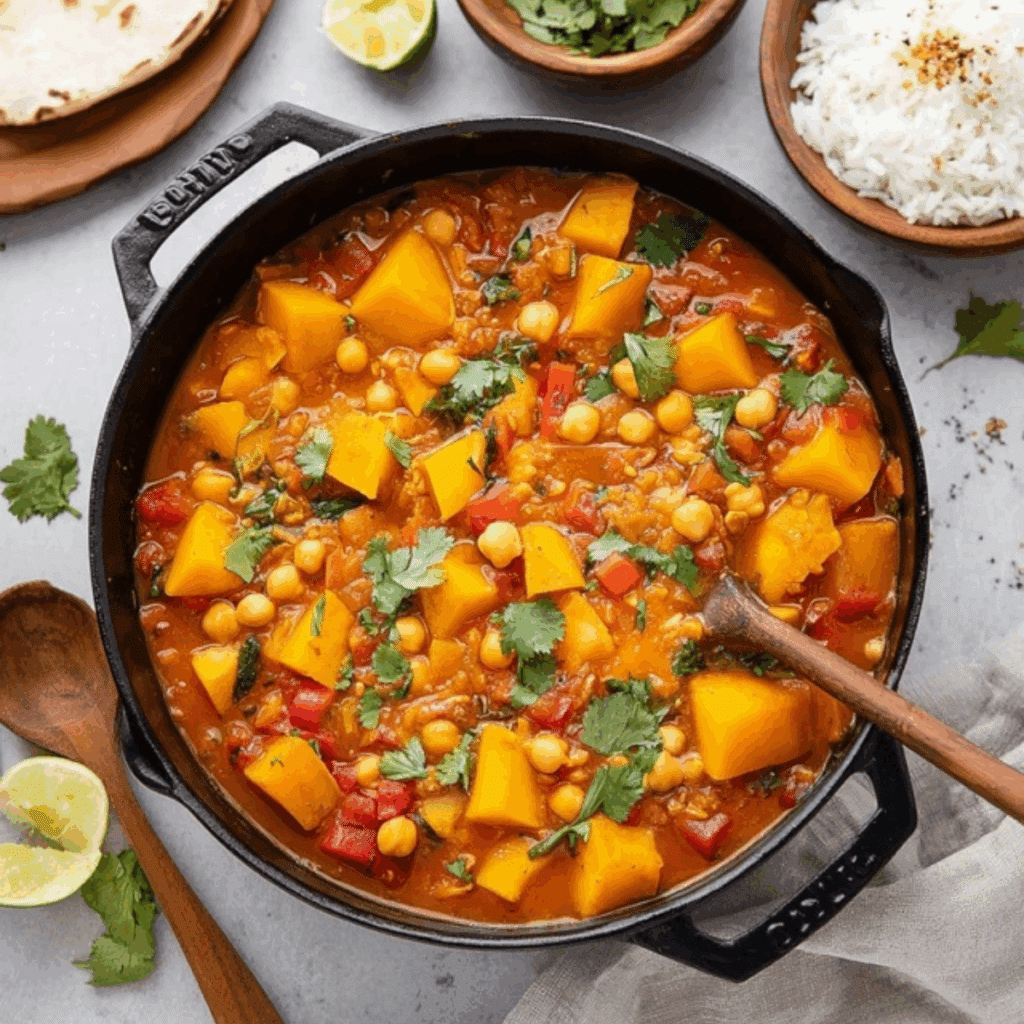 Moroccan Pumpkin & Chickpea Stew