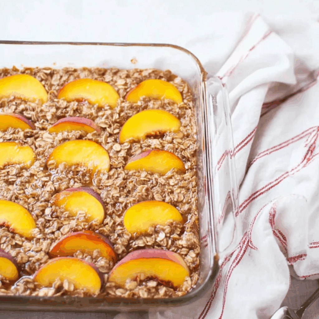 Peach Baked Oatmeal