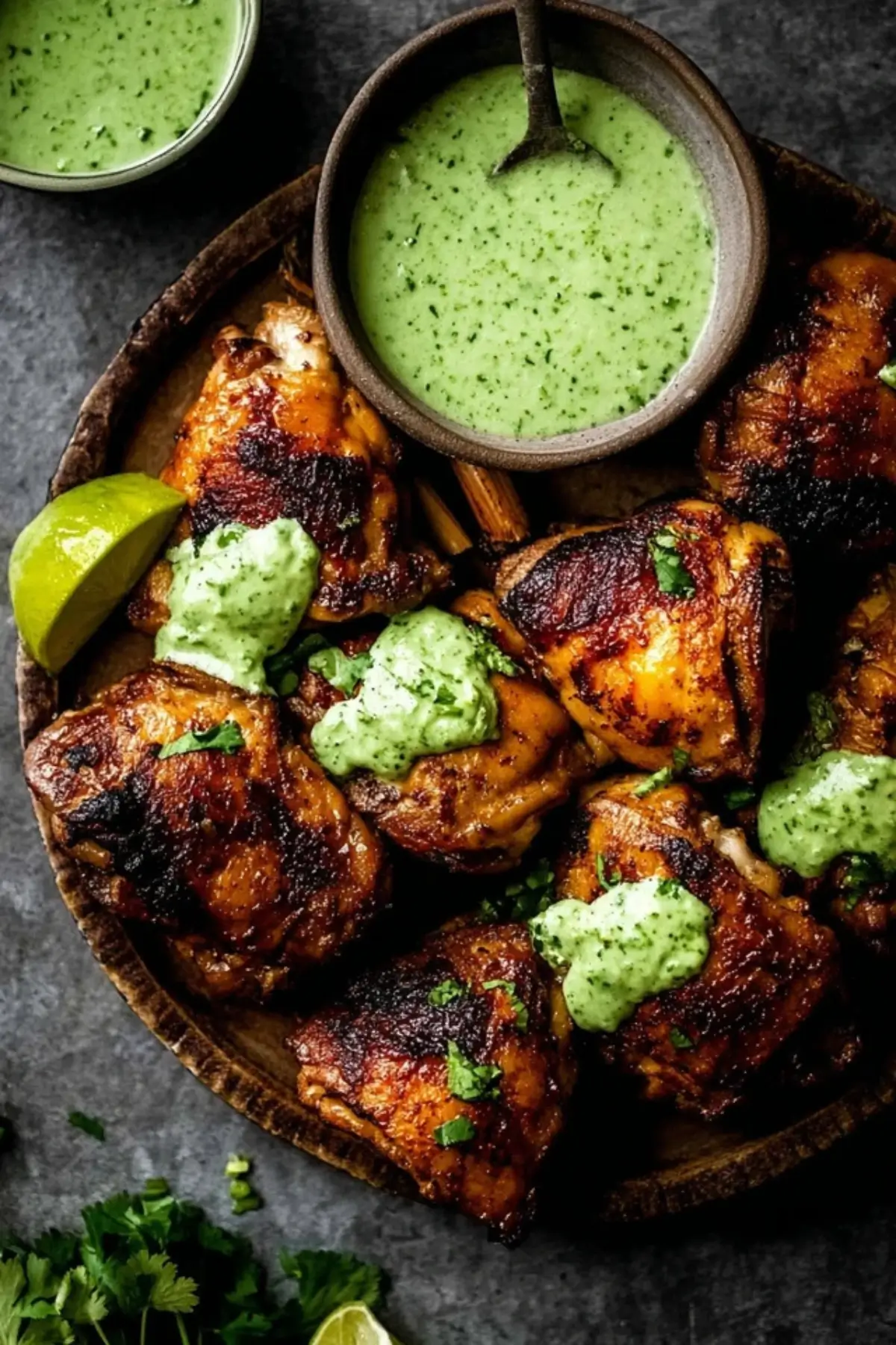 Peruvian Chicken with Green Sauce