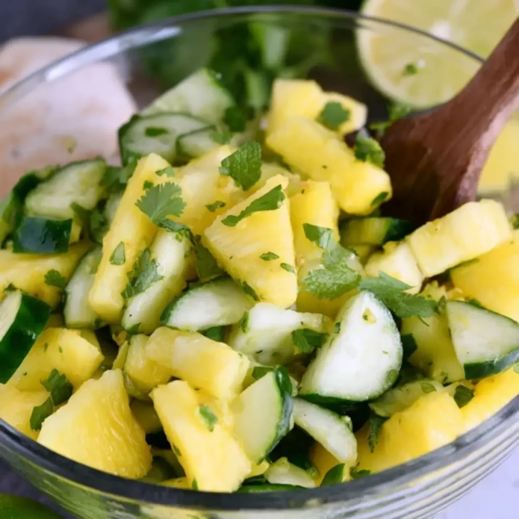 Pineapple Cucumber Salad Recipe - Mucha Munch