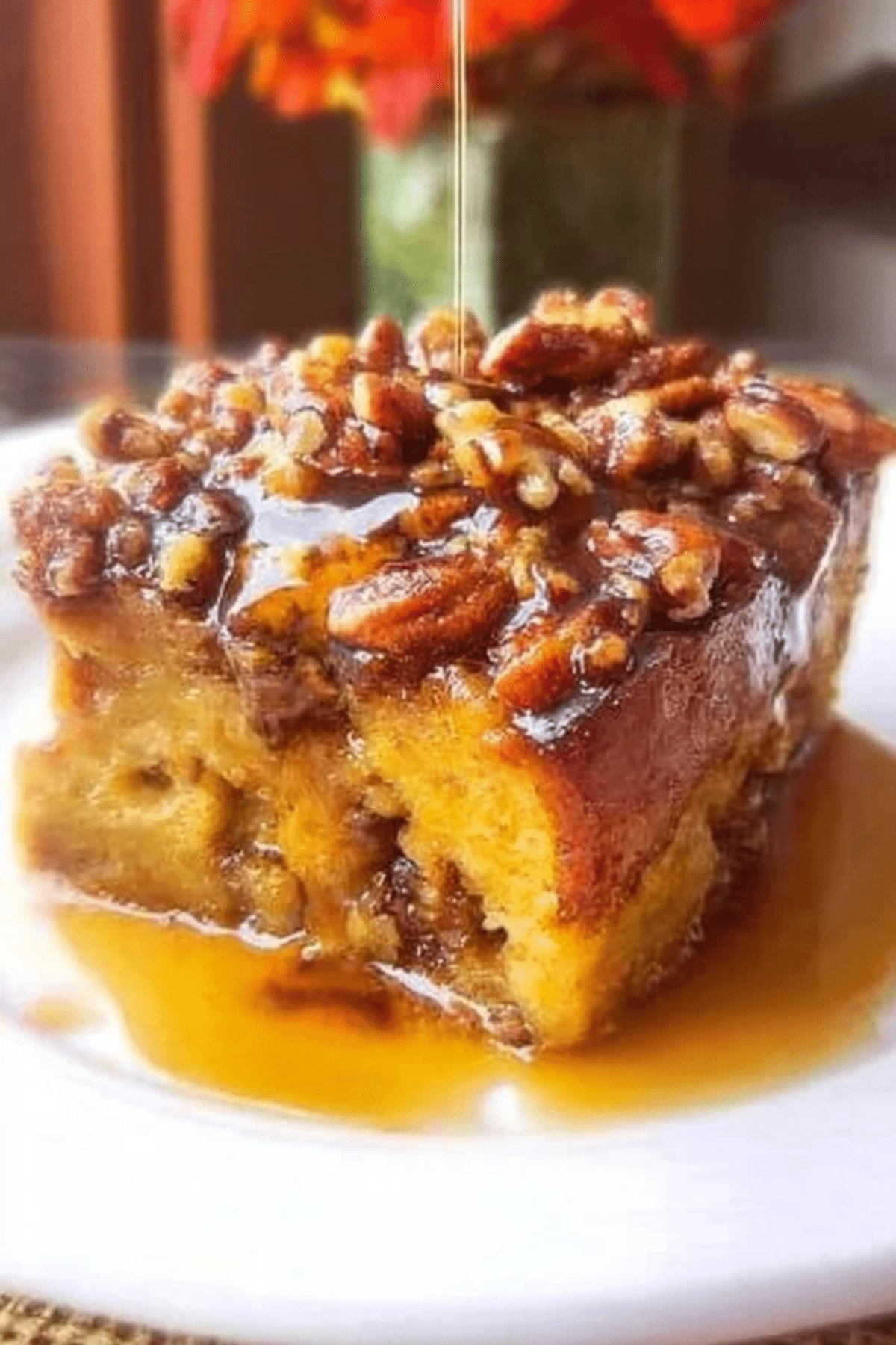 Pumpkin Praline Bread Pudding