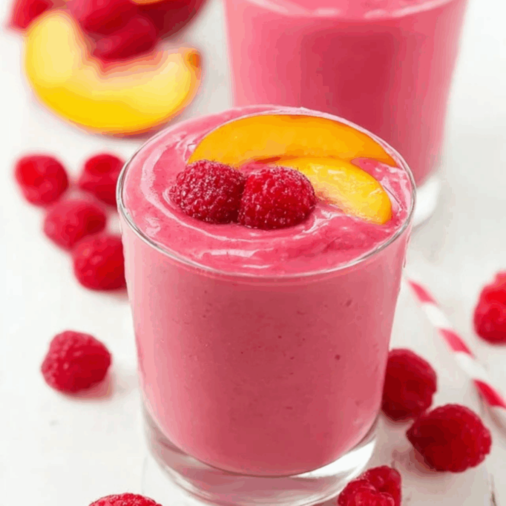 Raspberry Peach Smoothie