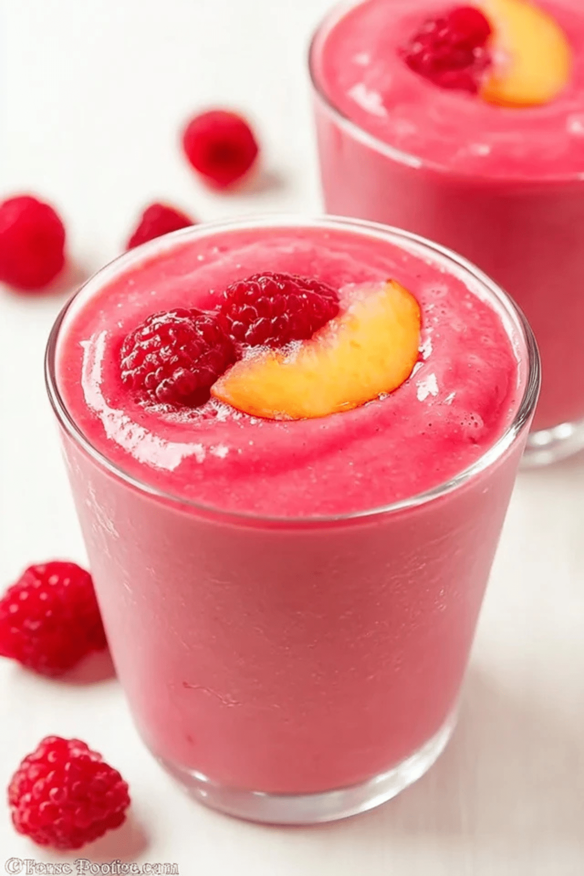 Raspberry Peach Smoothie
