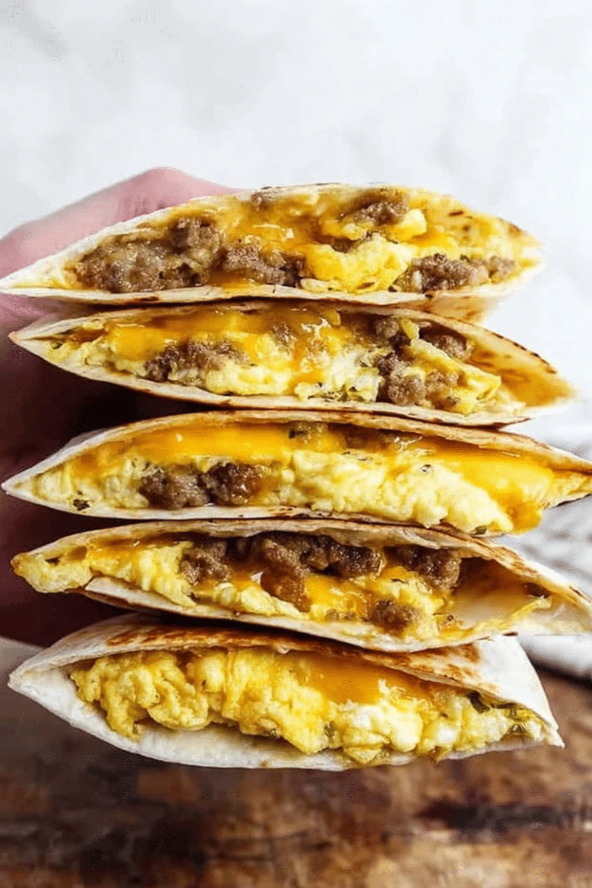 Sausage and Egg Breakfast Quesadillas