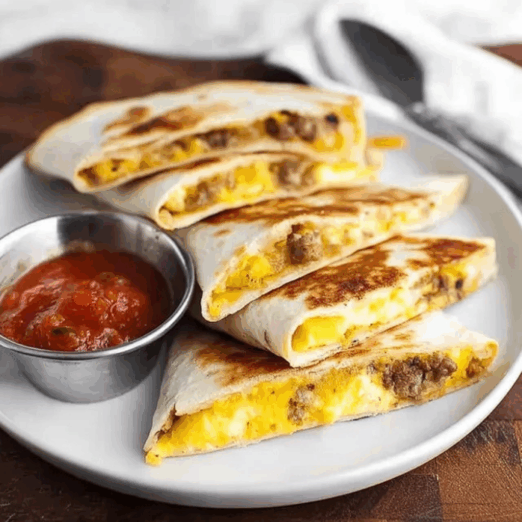 Sausage and Egg Breakfast Quesadillas