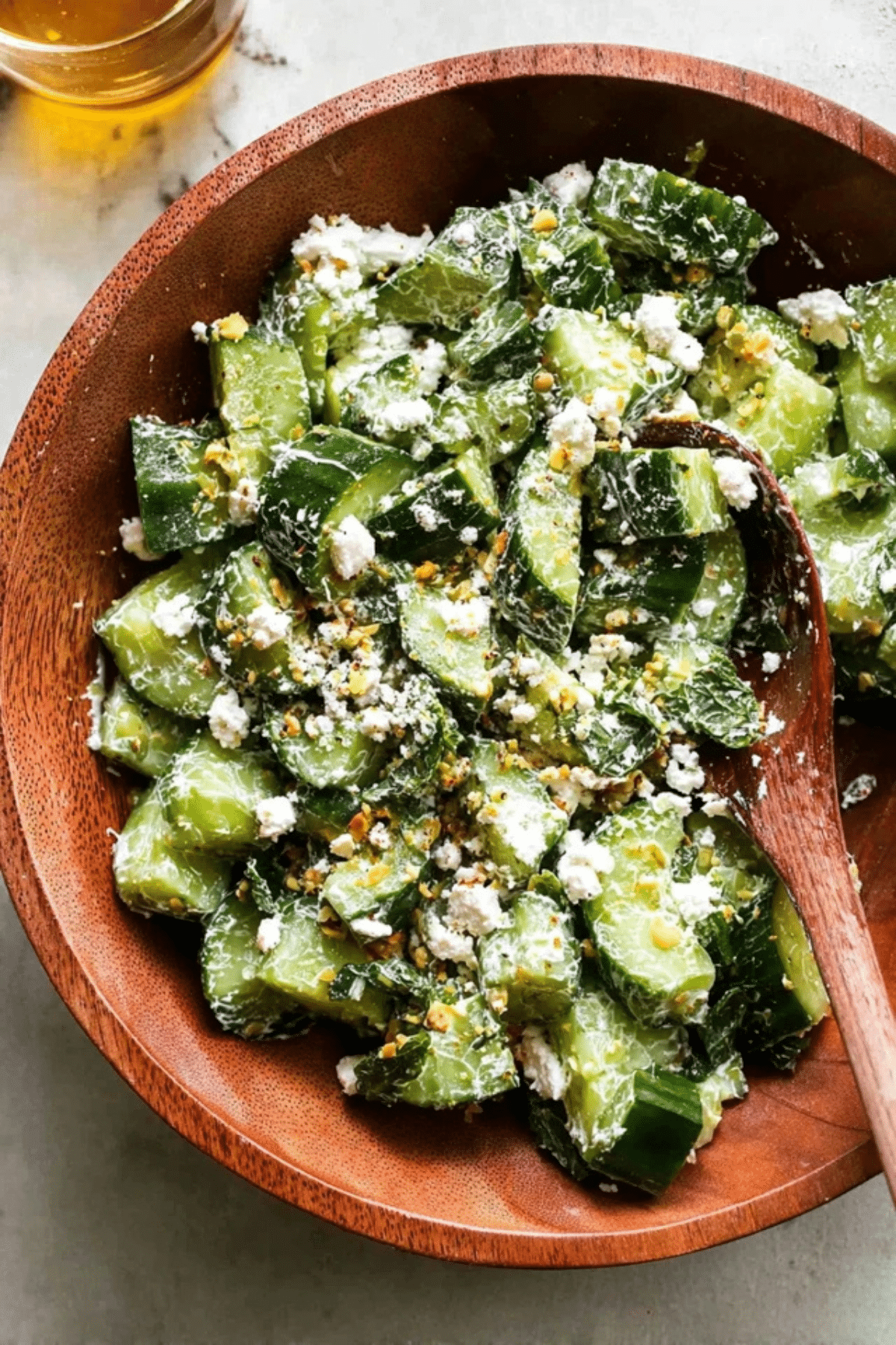 Smashed Cucumber Salad with Feta