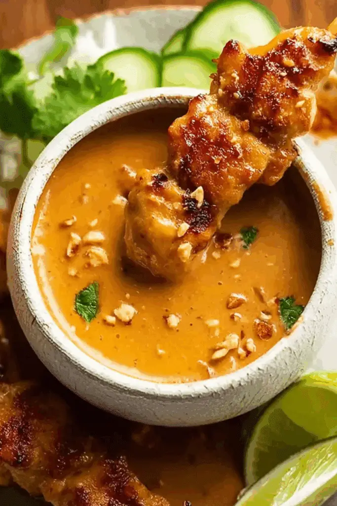 Thai Chicken Satay with Peanut Sauce