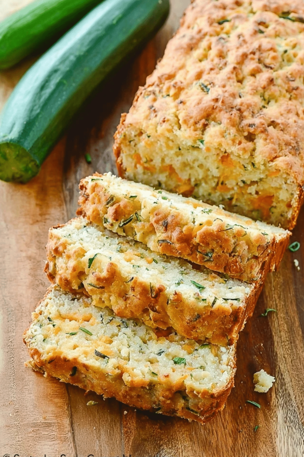 Zucchini Cheddar Cheese Herb Beer Bread