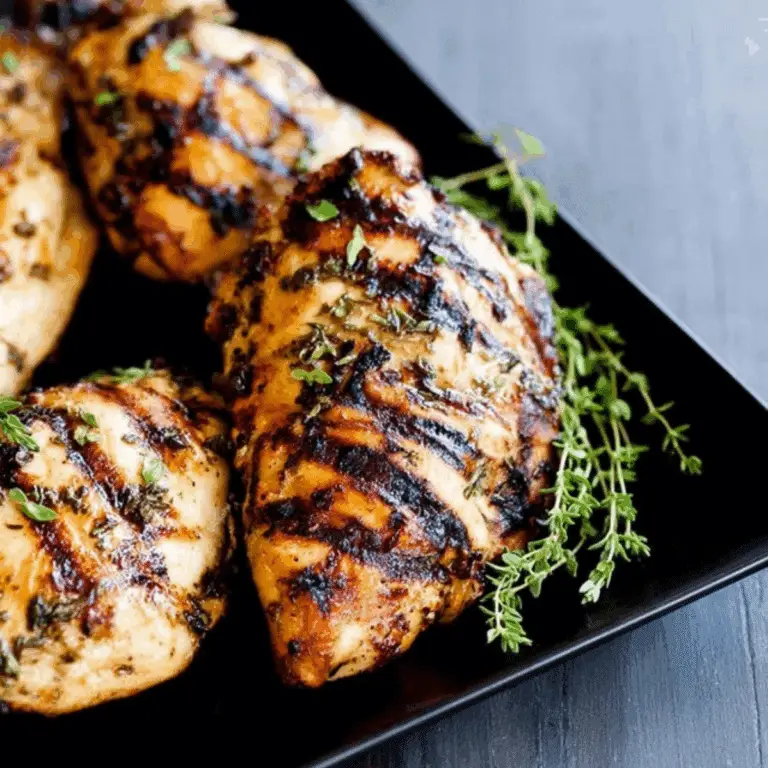 Apple Cider Thyme Grilled Chicken