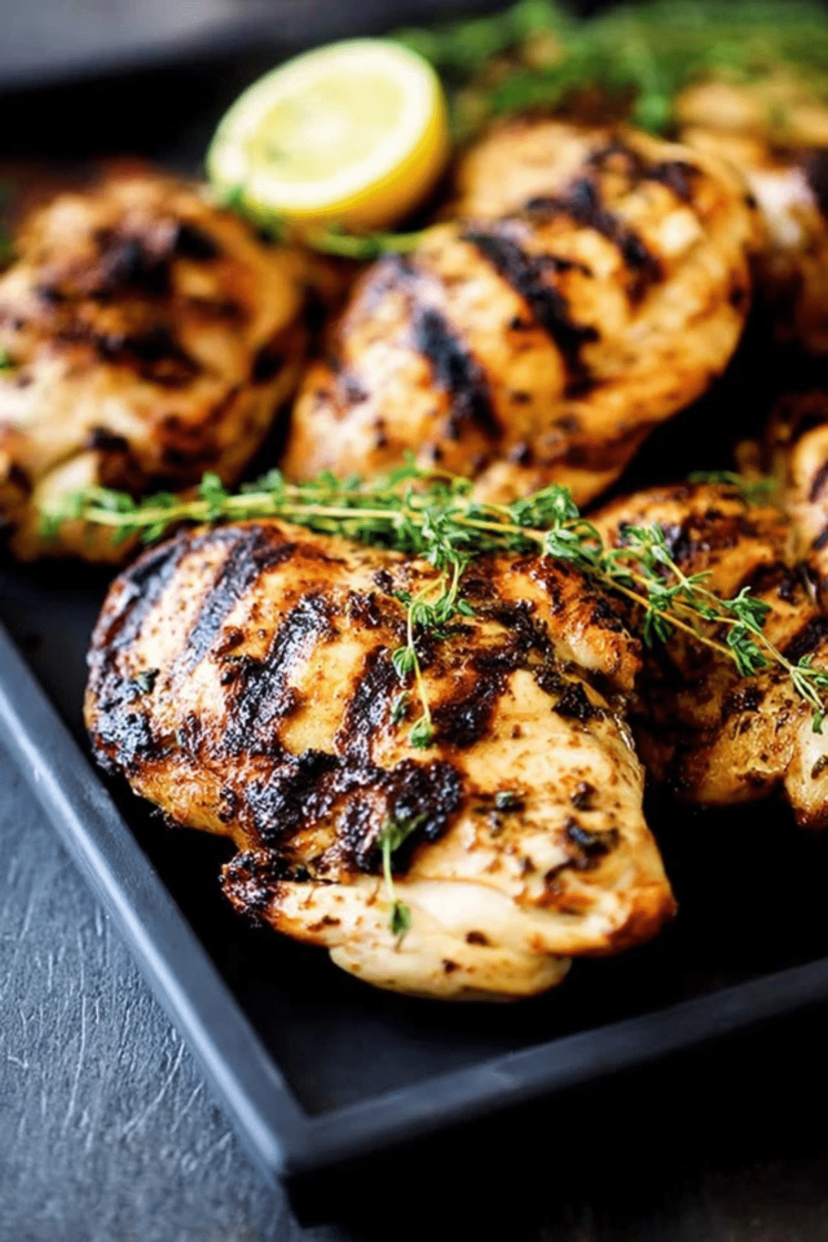 Apple Cider Thyme Grilled Chicken