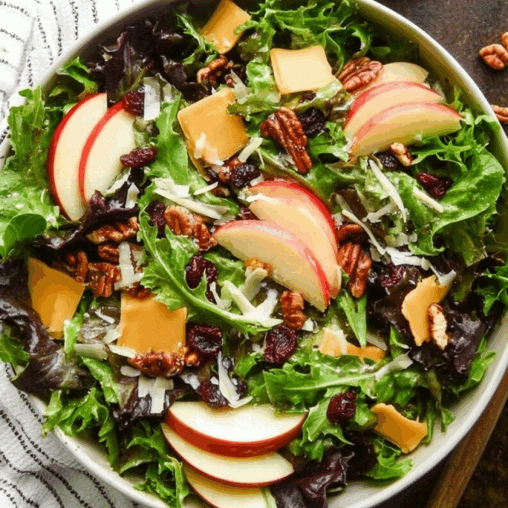 Apple Salad with Cheddar