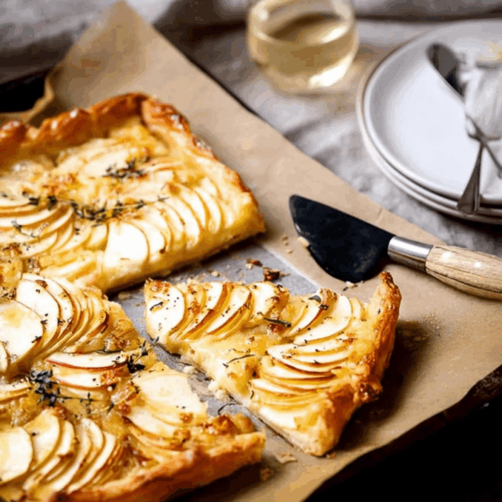 Apple and White Cheddar Tart