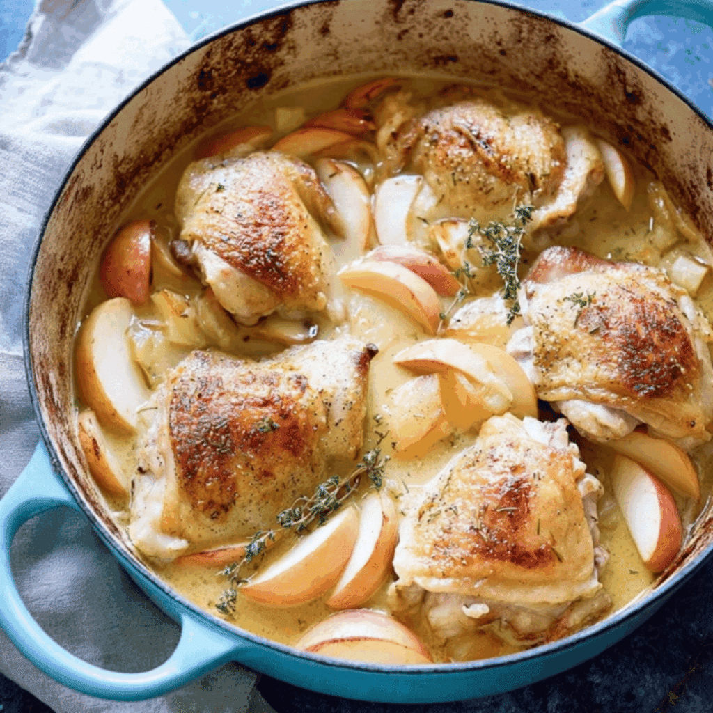 Baked Chicken with Apples