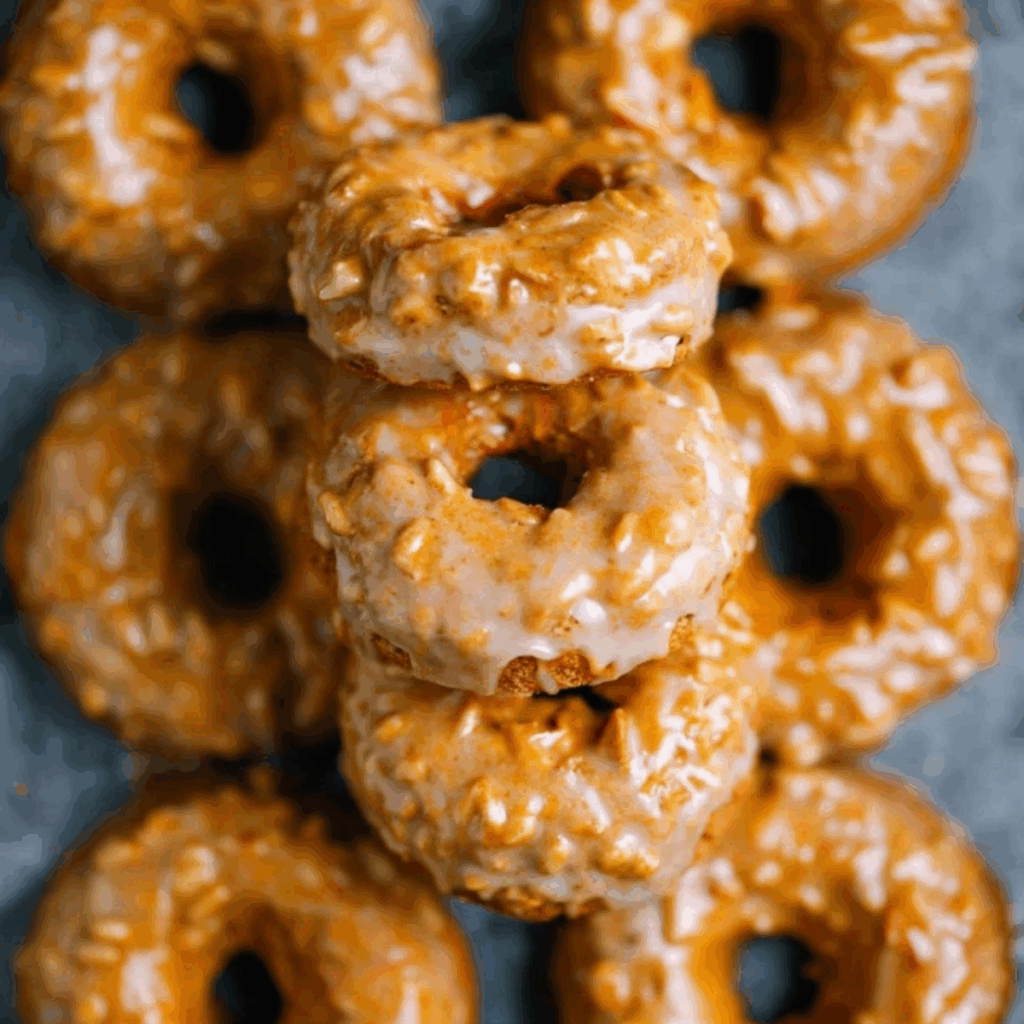 Baked Pumpkin Donuts with Maple Glaze