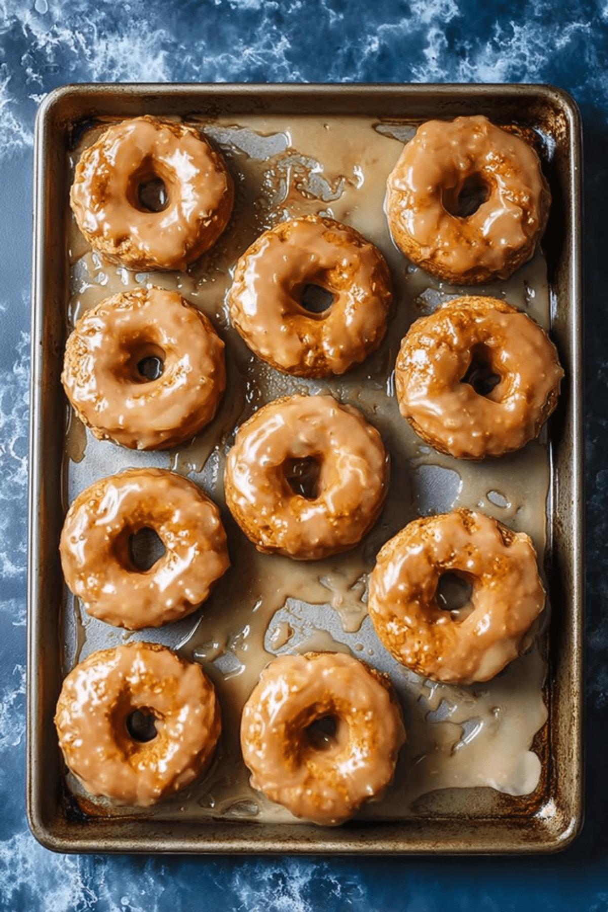 Baked Pumpkin Donuts with Maple Glaze