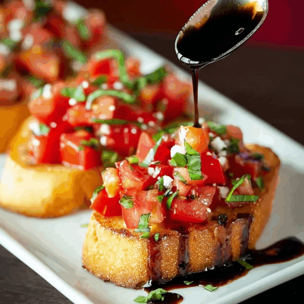 Bruschetta with Balsamic Glaze