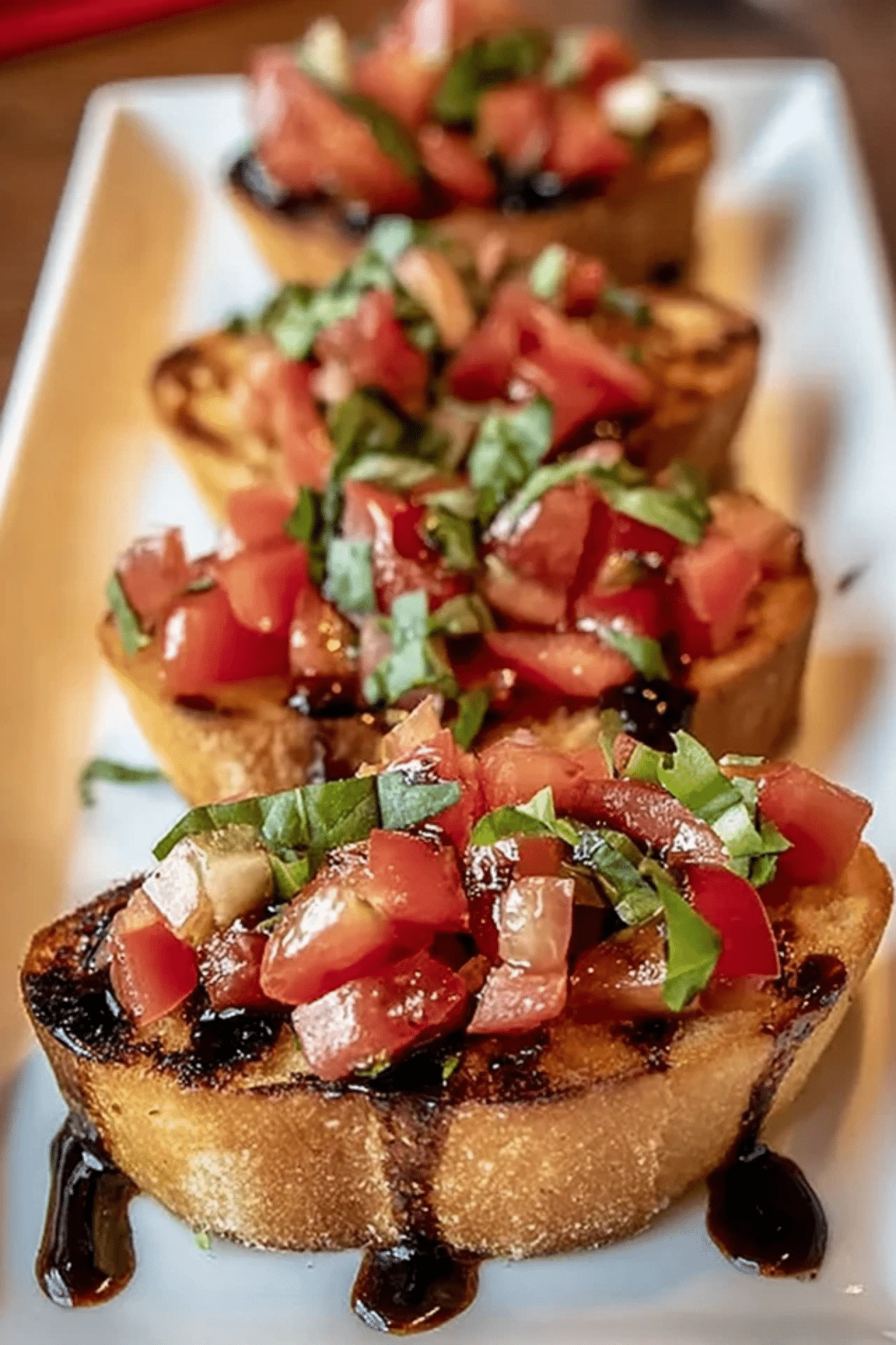 Bruschetta with Balsamic Glaze