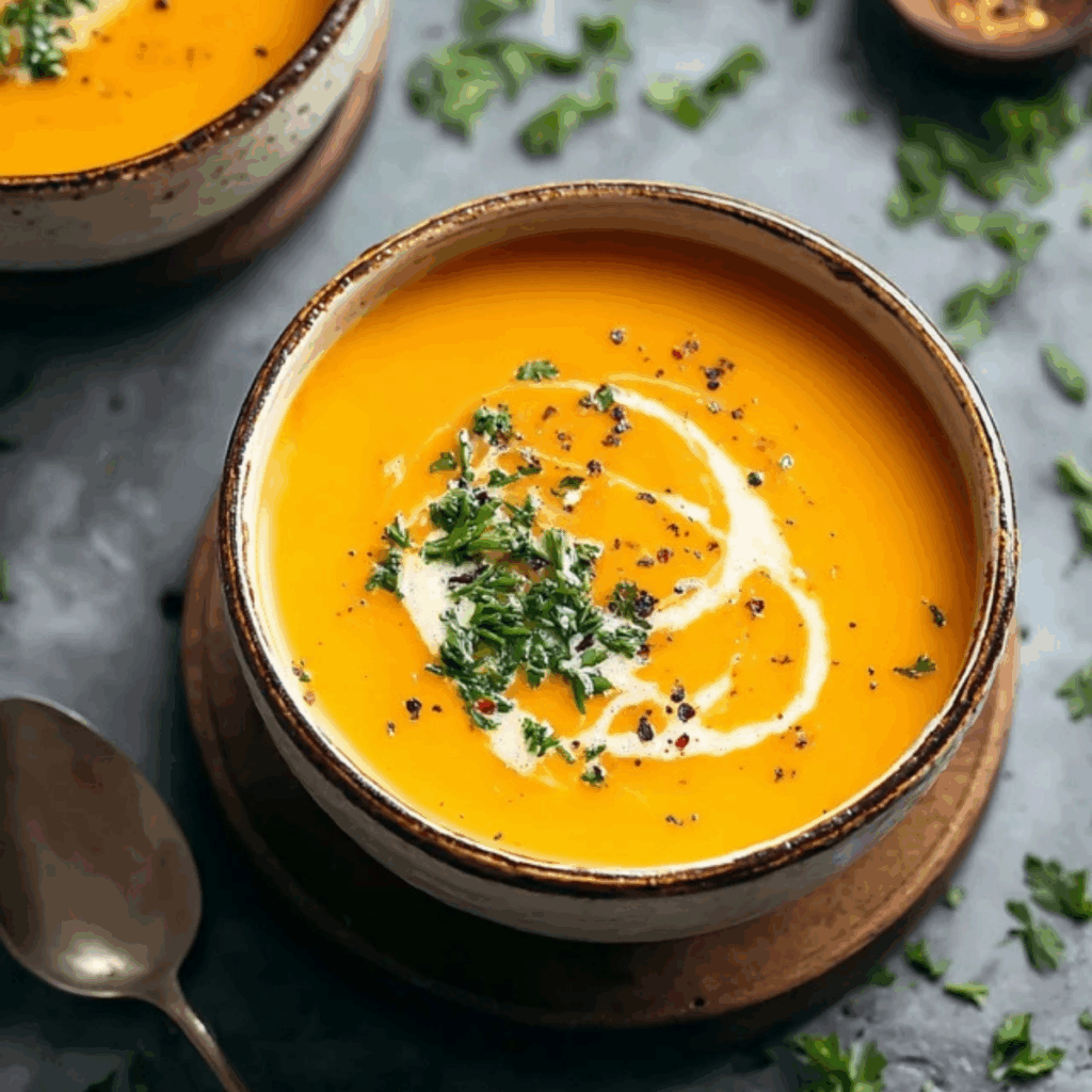 Butternut Squash and Sweet Potato Soup
