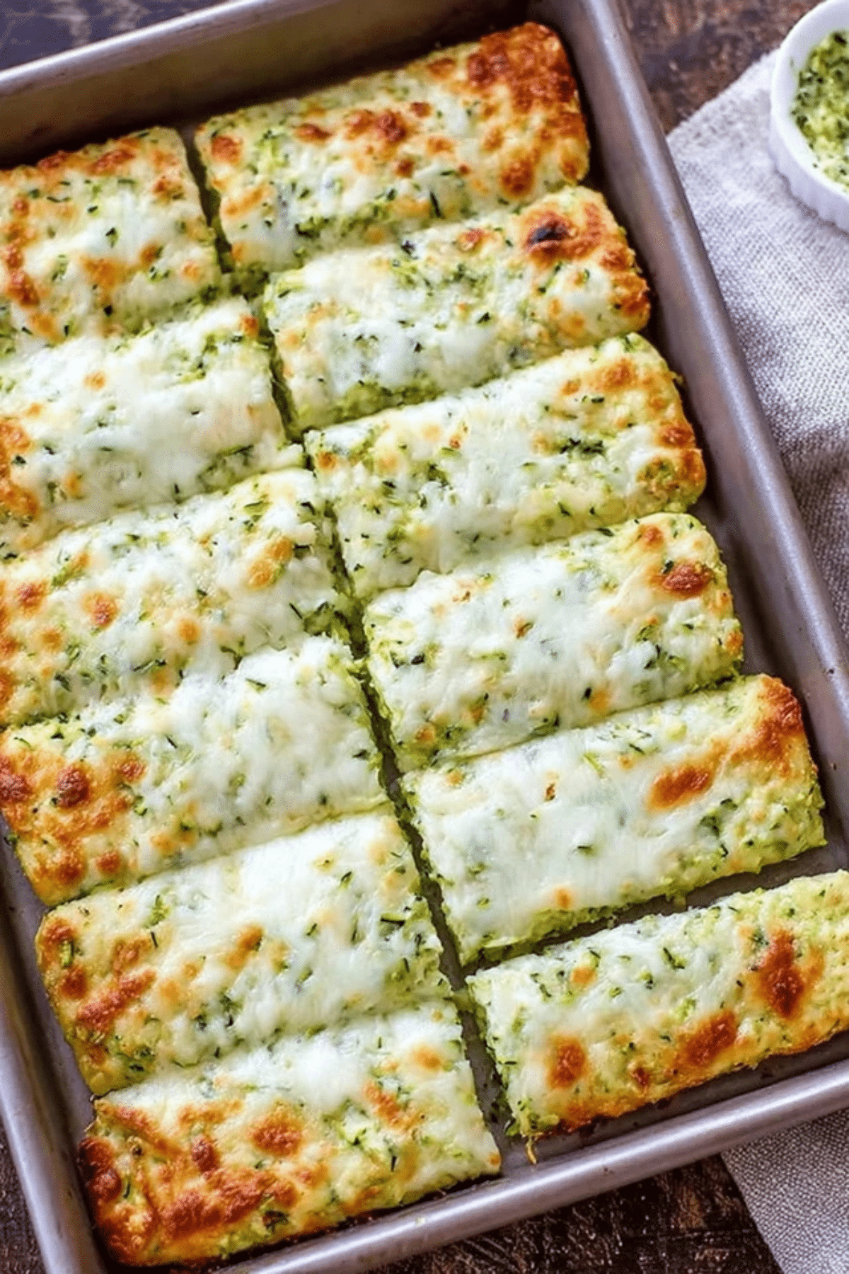 Cheesy Zucchini Breadsticks