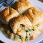 Chicken Pot Pie with Biscuits
