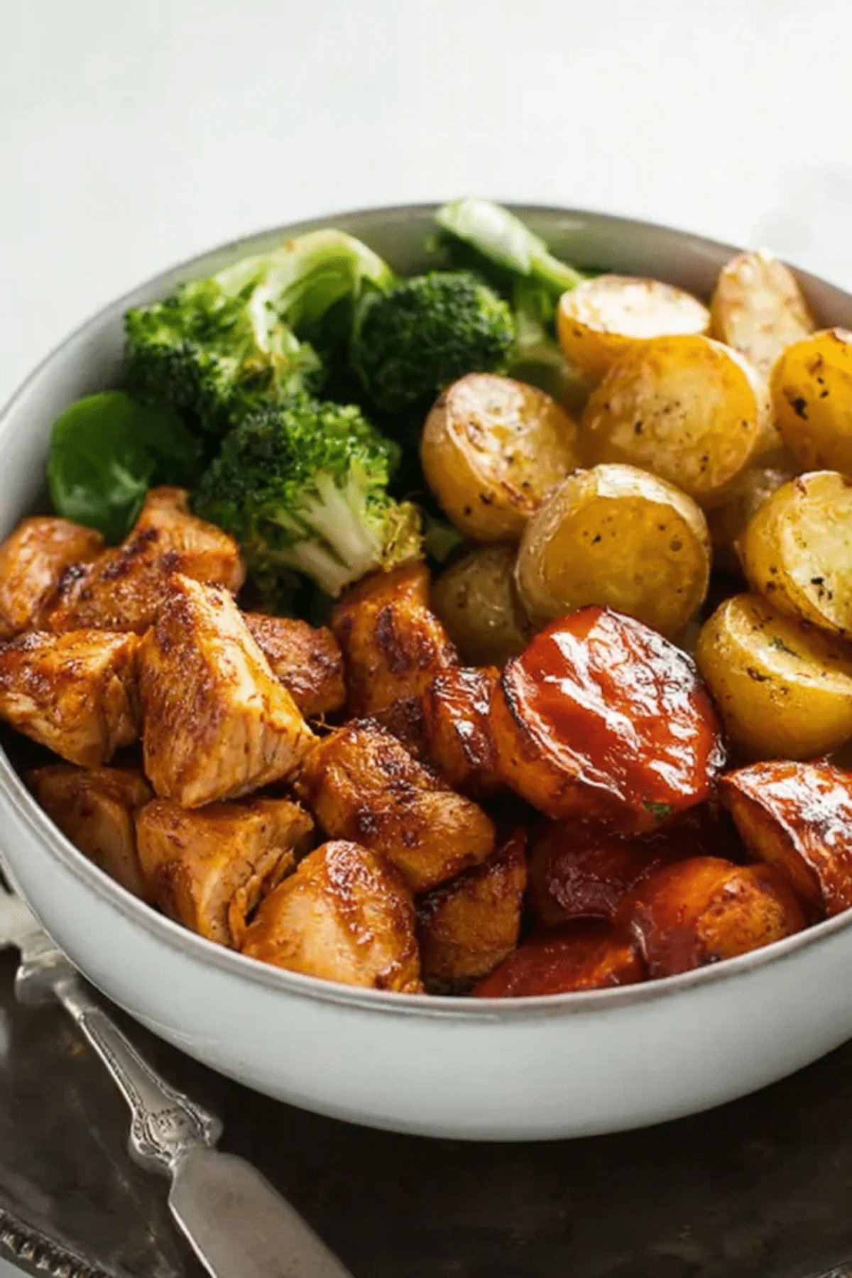 Chicken and Roasted Potato Bowl