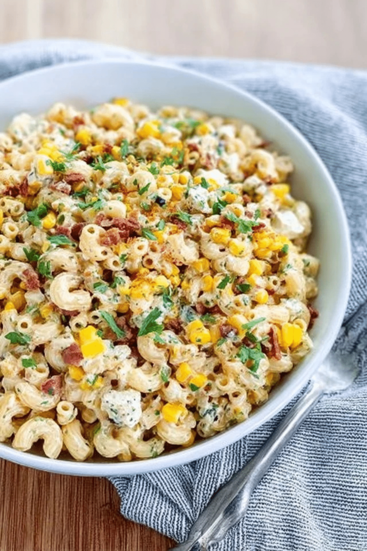 Crack Corn Pasta Salad with Bacon