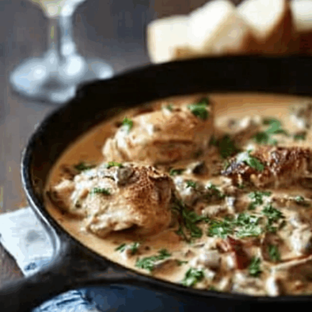 Creamy Coq Au Riesling