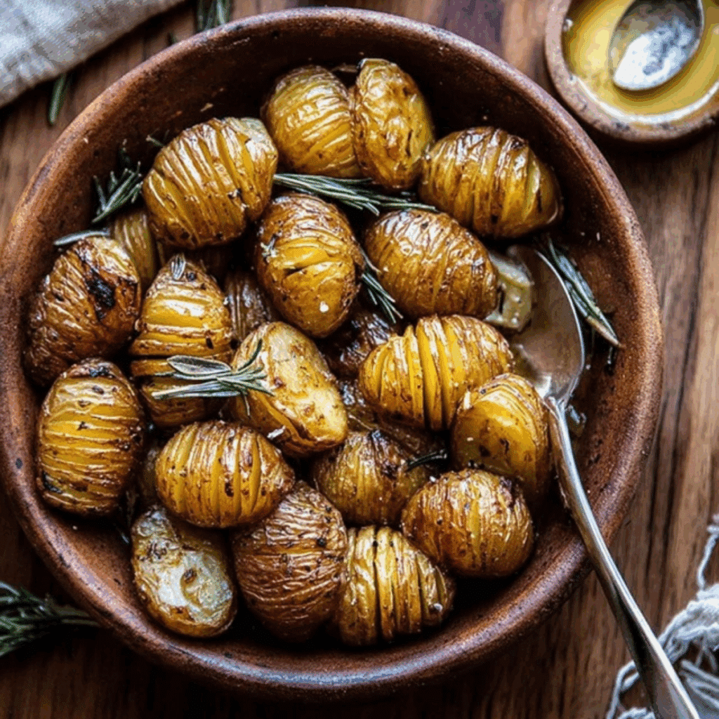 Crispy Rosemary Butter Roasted Potatoes