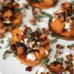 Fall Bruschetta On Sweet Potato Crostini
