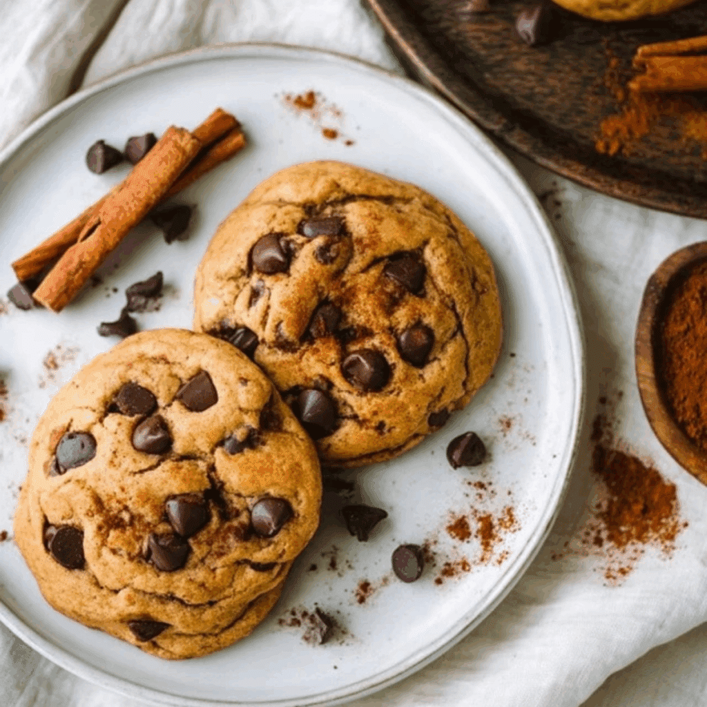 Fall Chocolate Chip Spiced Cookie