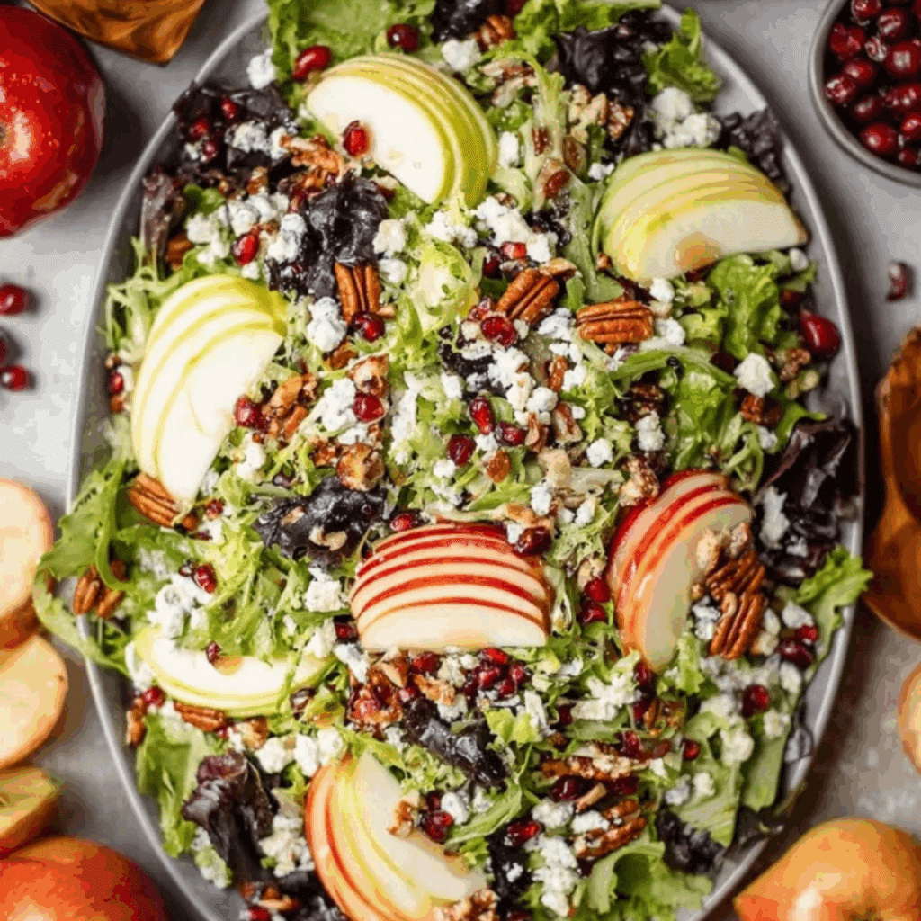 Fall Harvest Salad with Apple Cider Vinaigrette