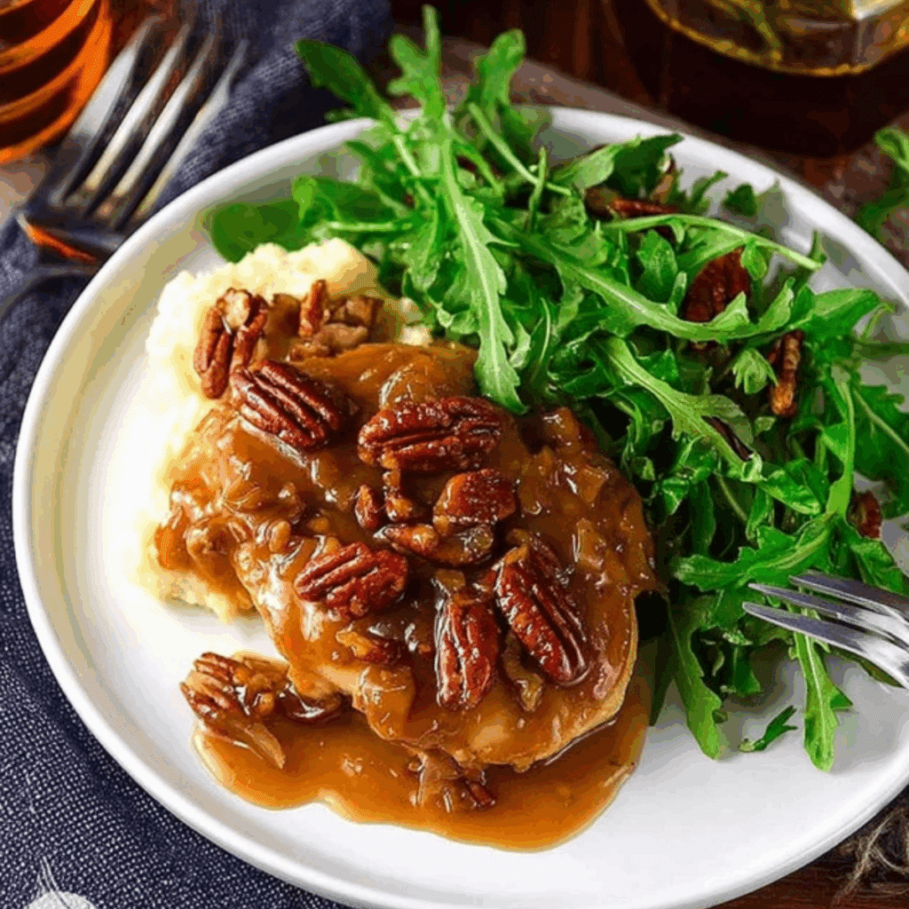Maple Bourbon Pecan Chicken