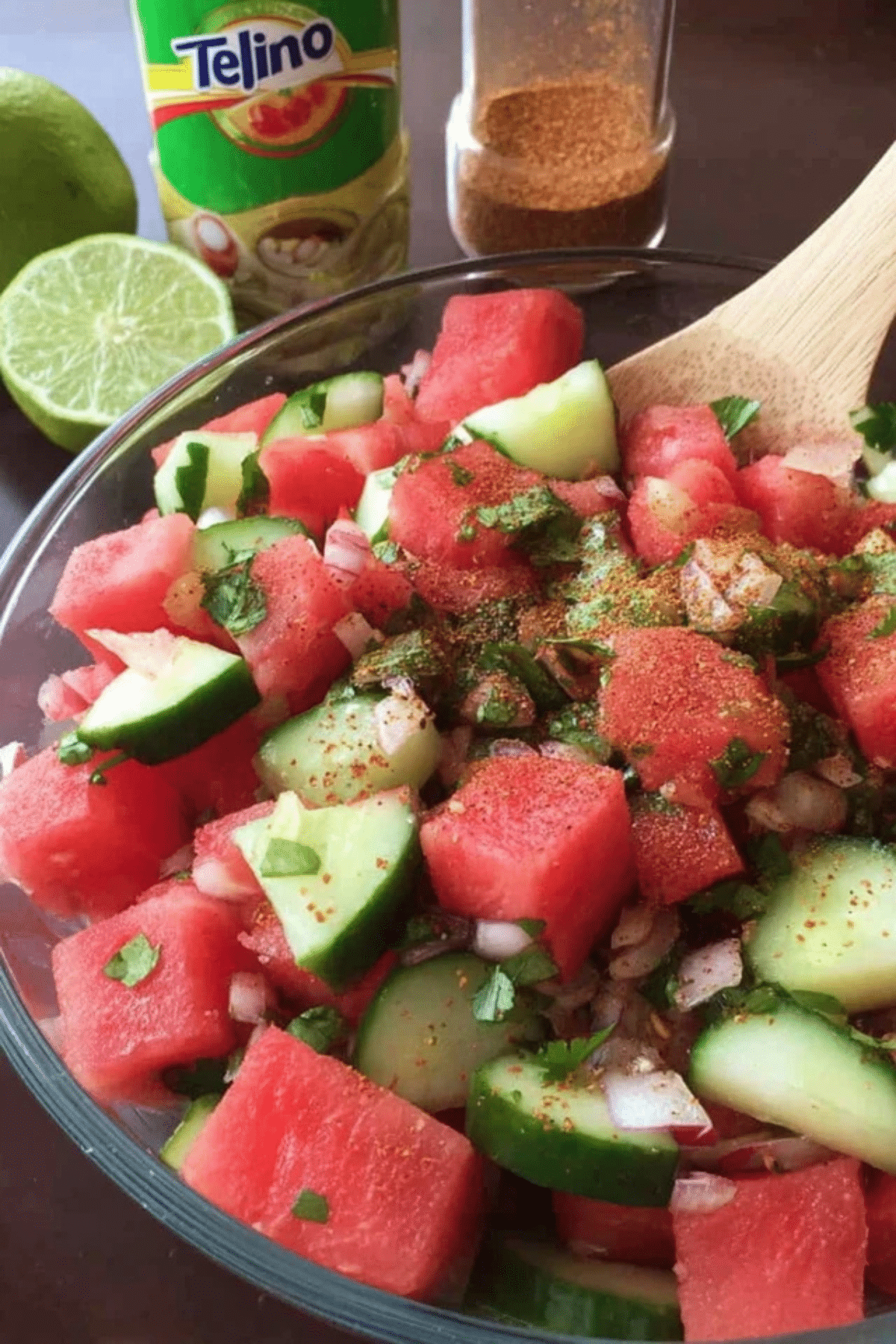 Mexican Watermelon Cucumber Salad