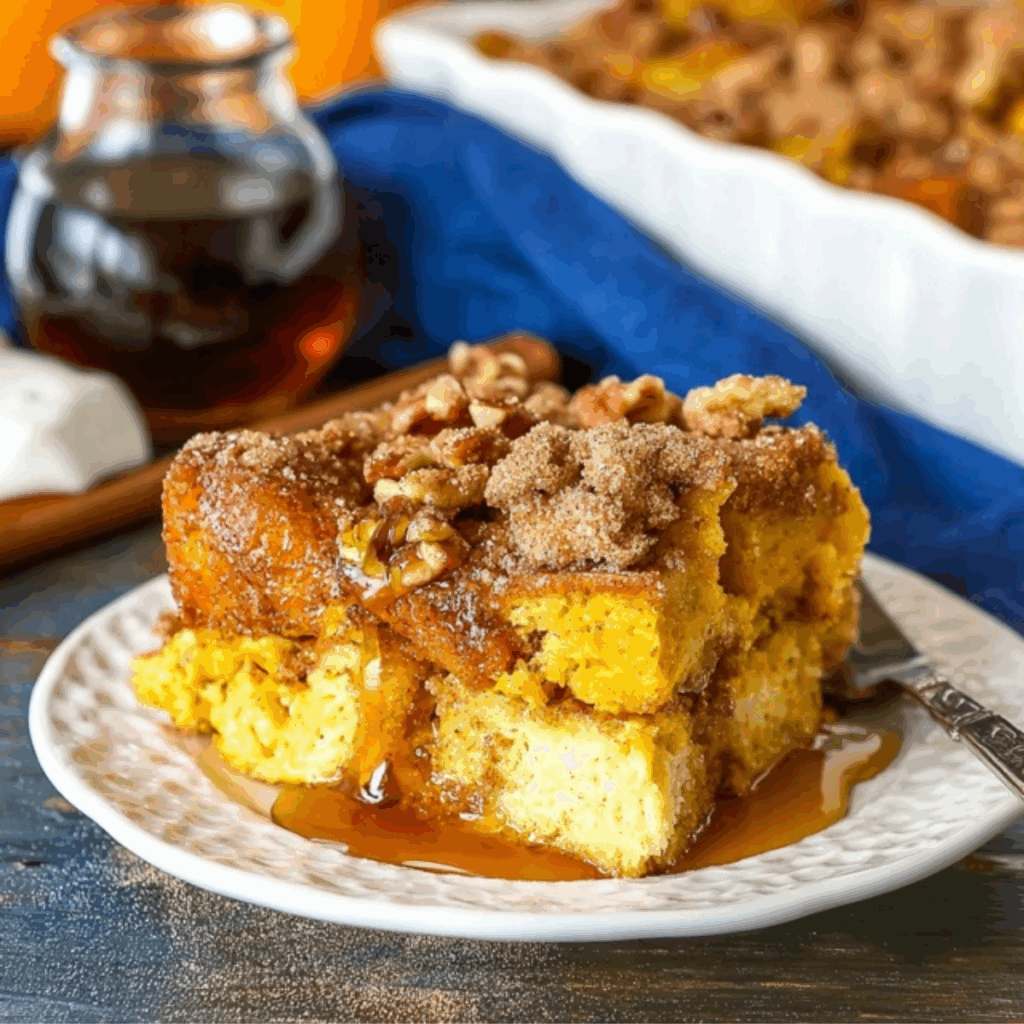 Pumpkin French Toast Casserole