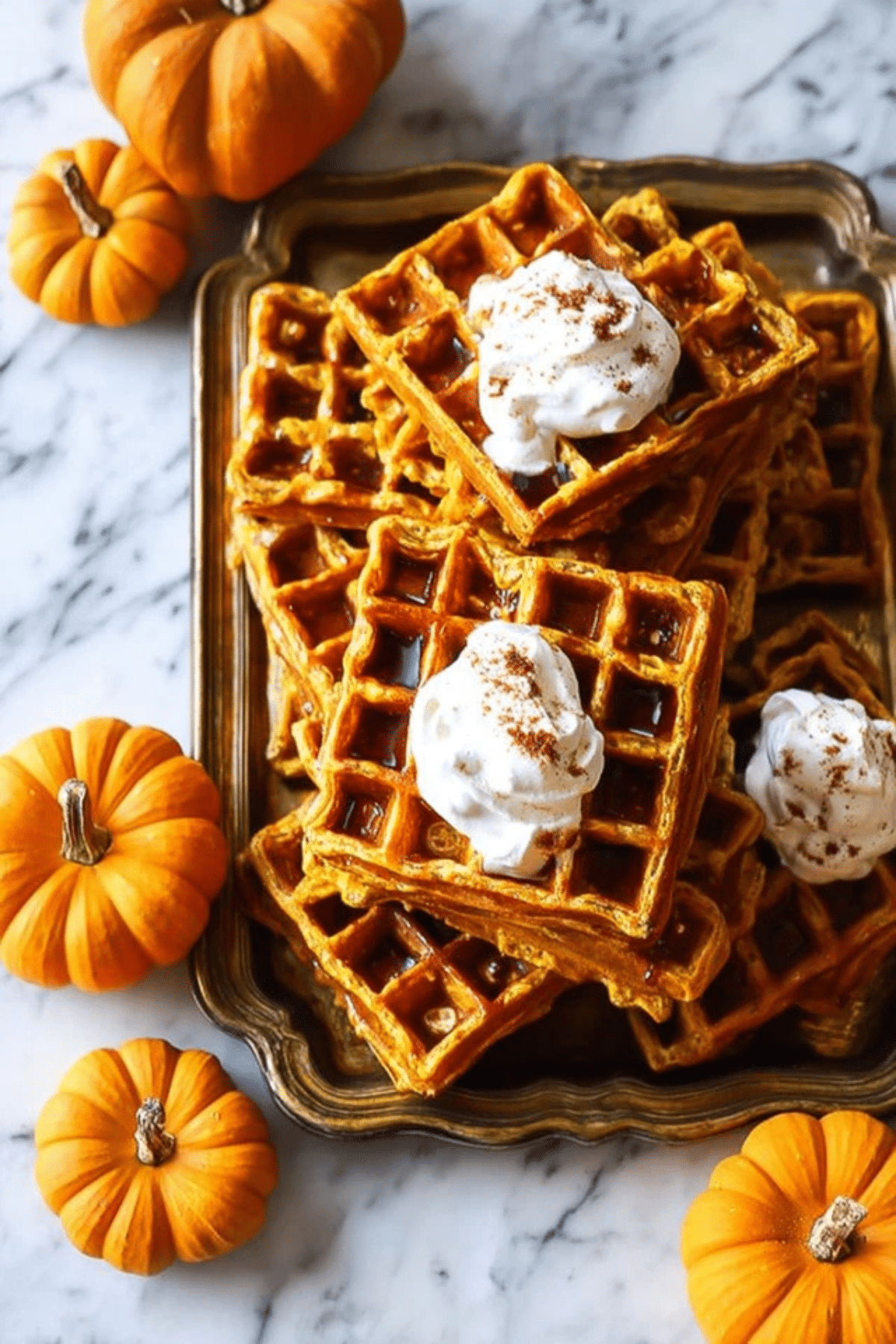 Pumpkin Spice Waffles
