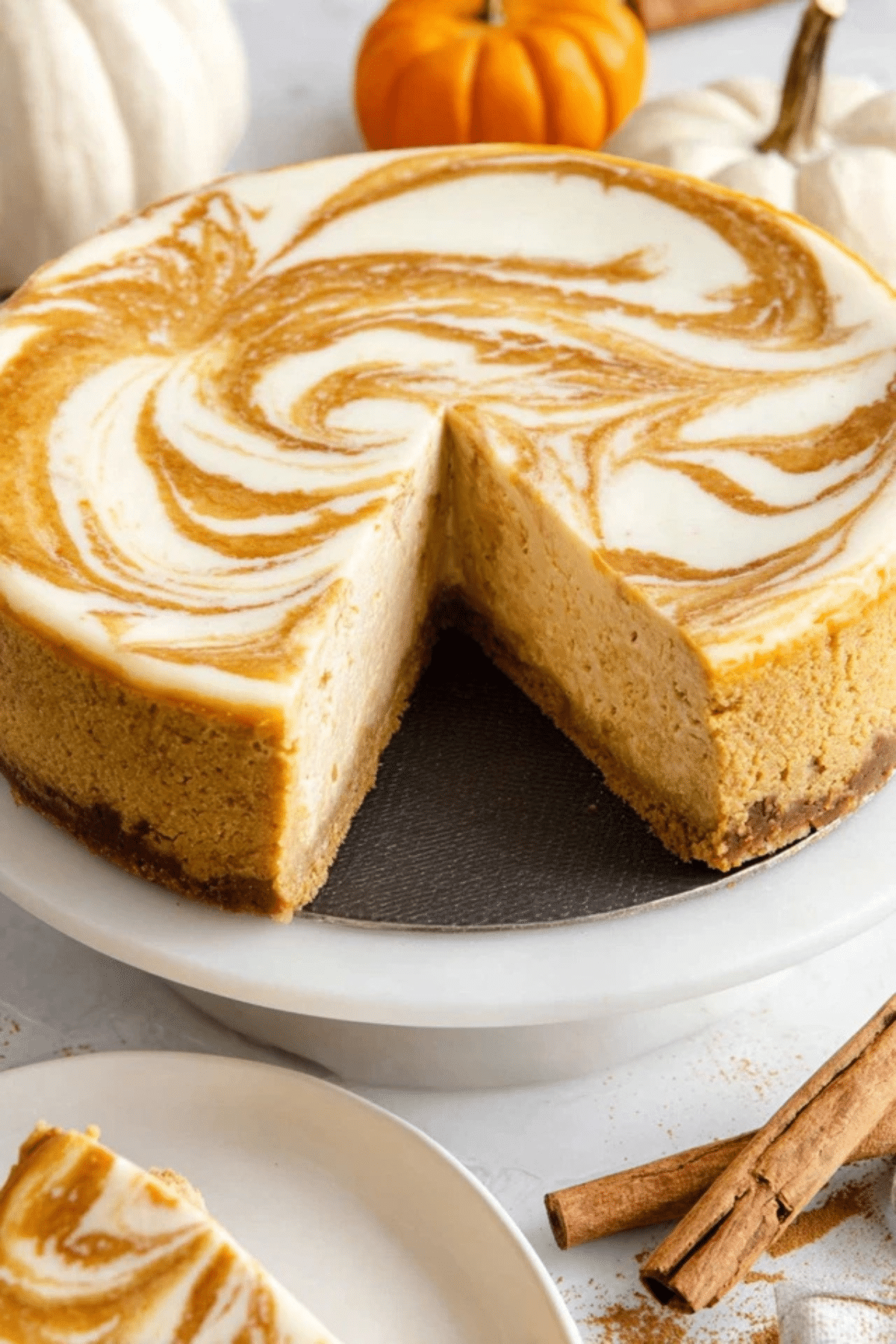 Pumpkin Swirl Cheesecake