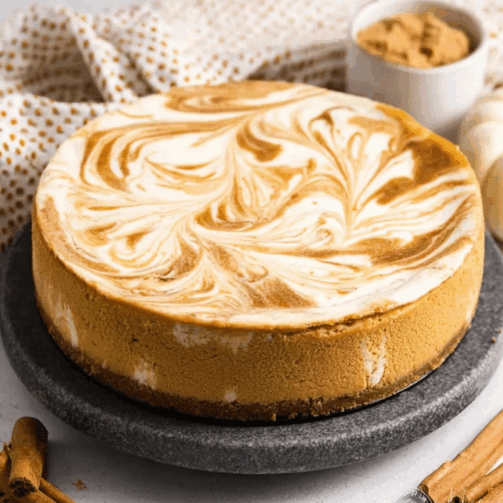 Pumpkin Swirl Cheesecake