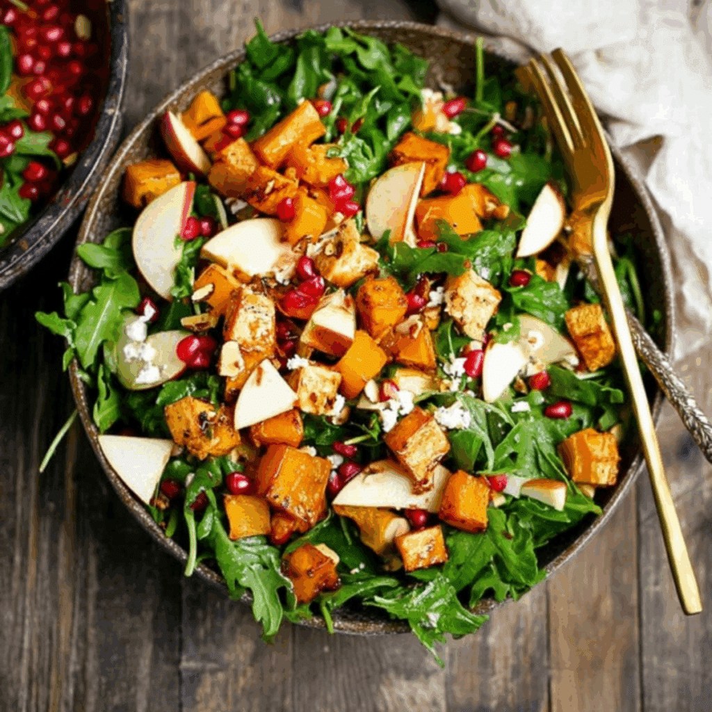 Salad with Butternut Squash and Apple