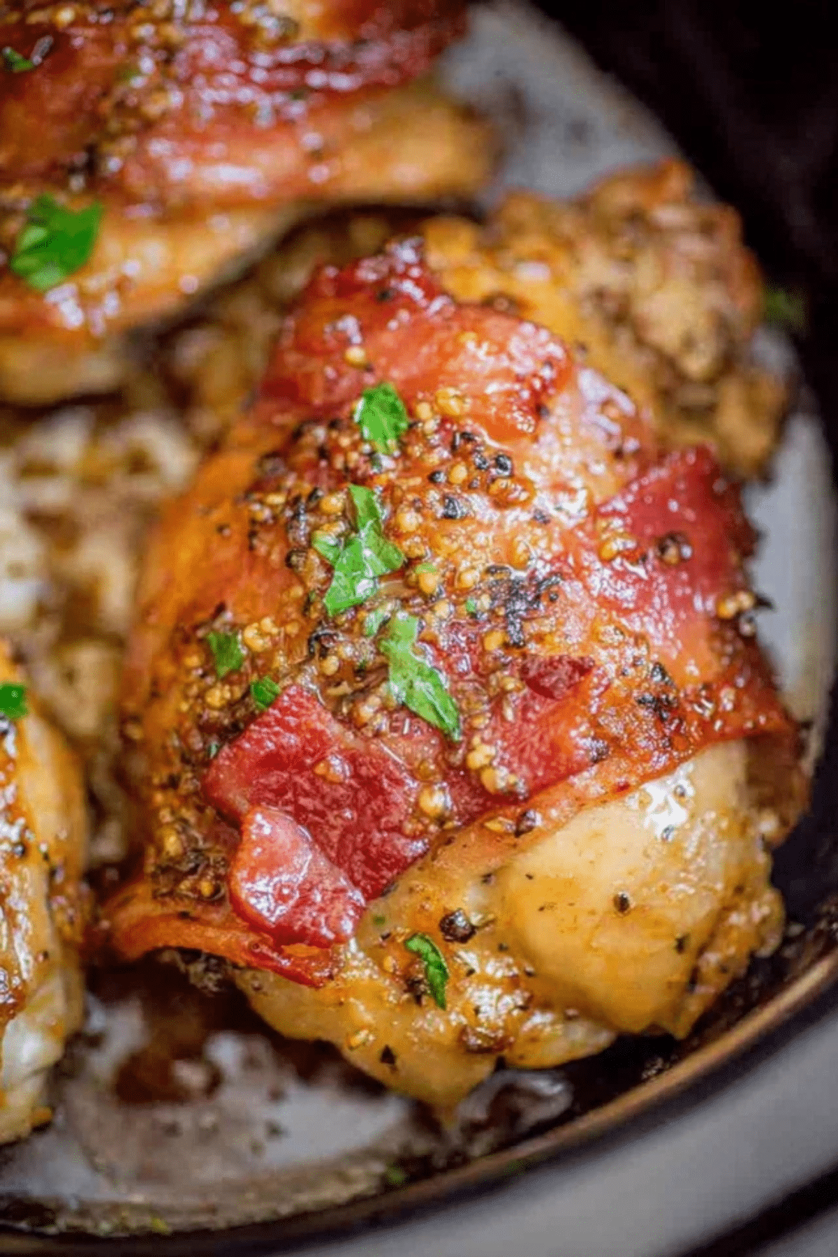 Slow Cooker Bacon Brown Sugar Garlic Chicken