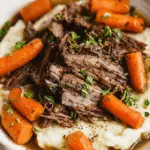 Slow Cooker Garlic Herb Pot Roast