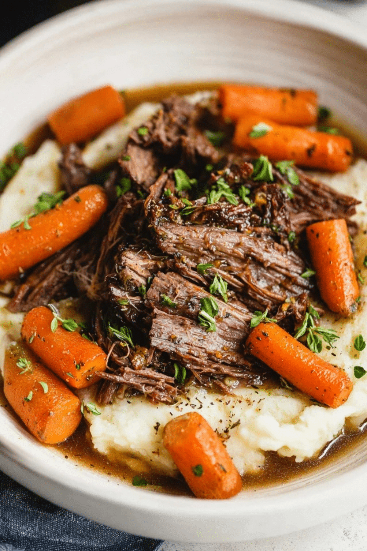 Slow Cooker Garlic Herb Pot Roast