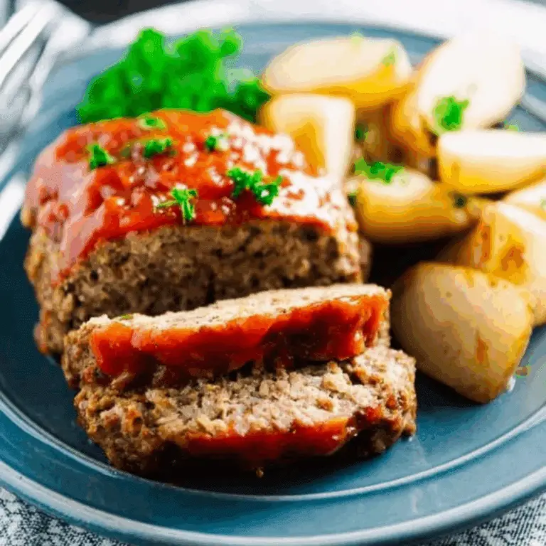 Slow Cooker Meatloaf and Potatoes