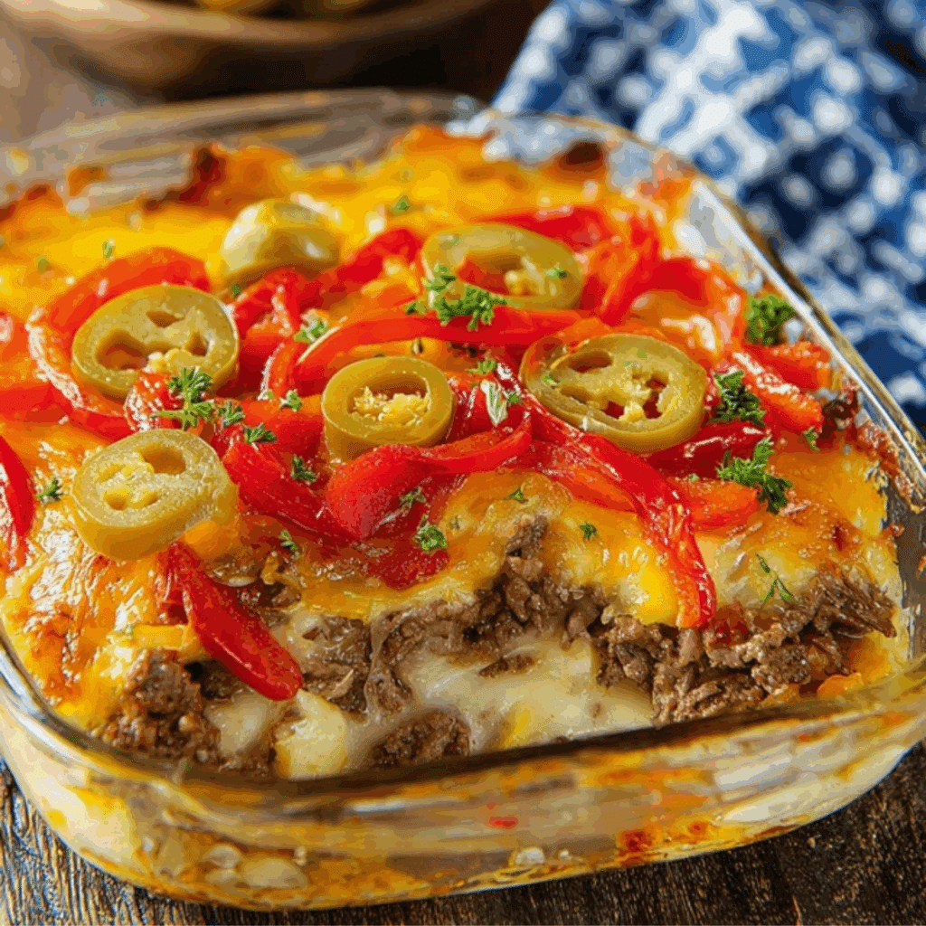 Southern Five Layer Beef Casserole