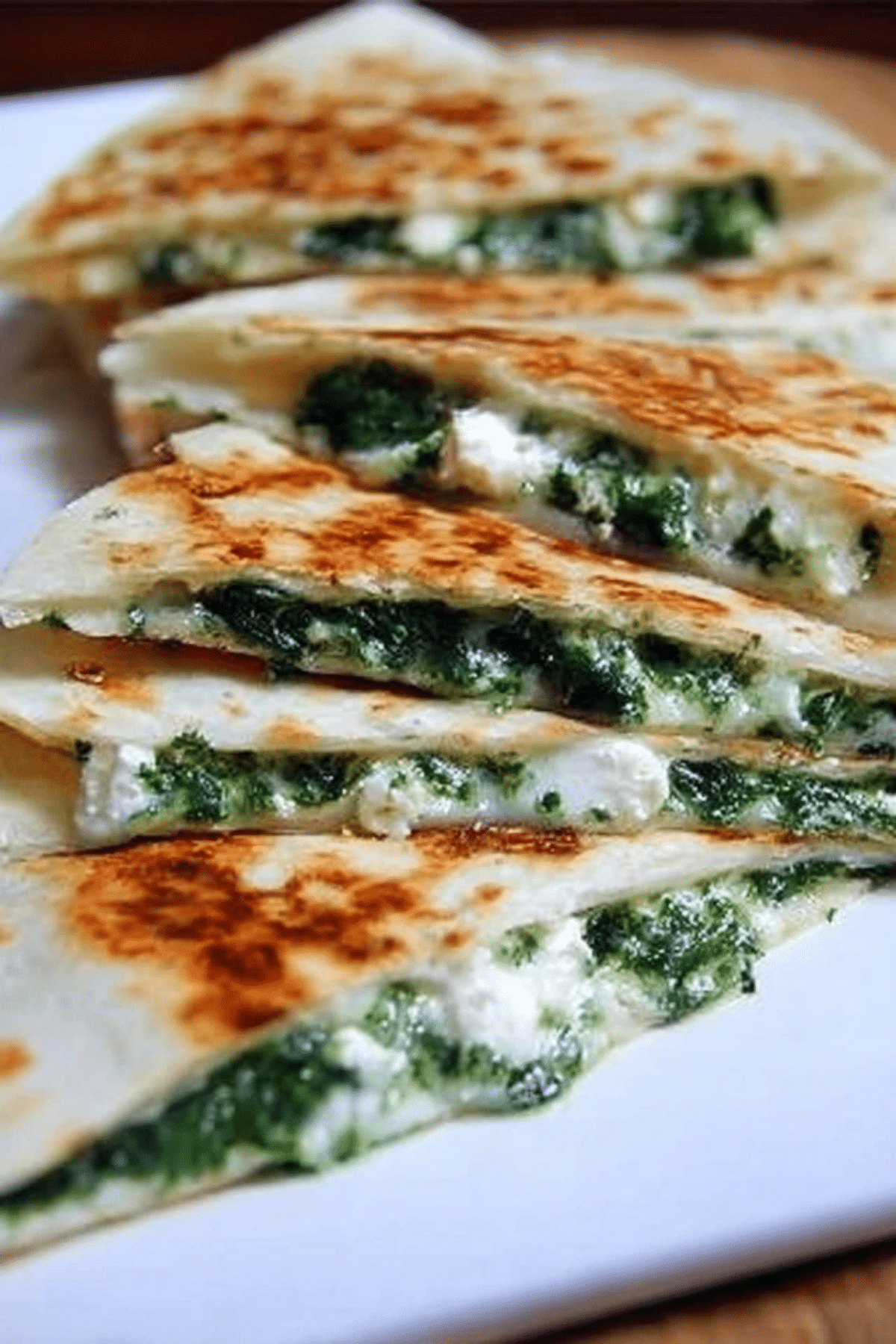 Spinach and Feta Quesadillas