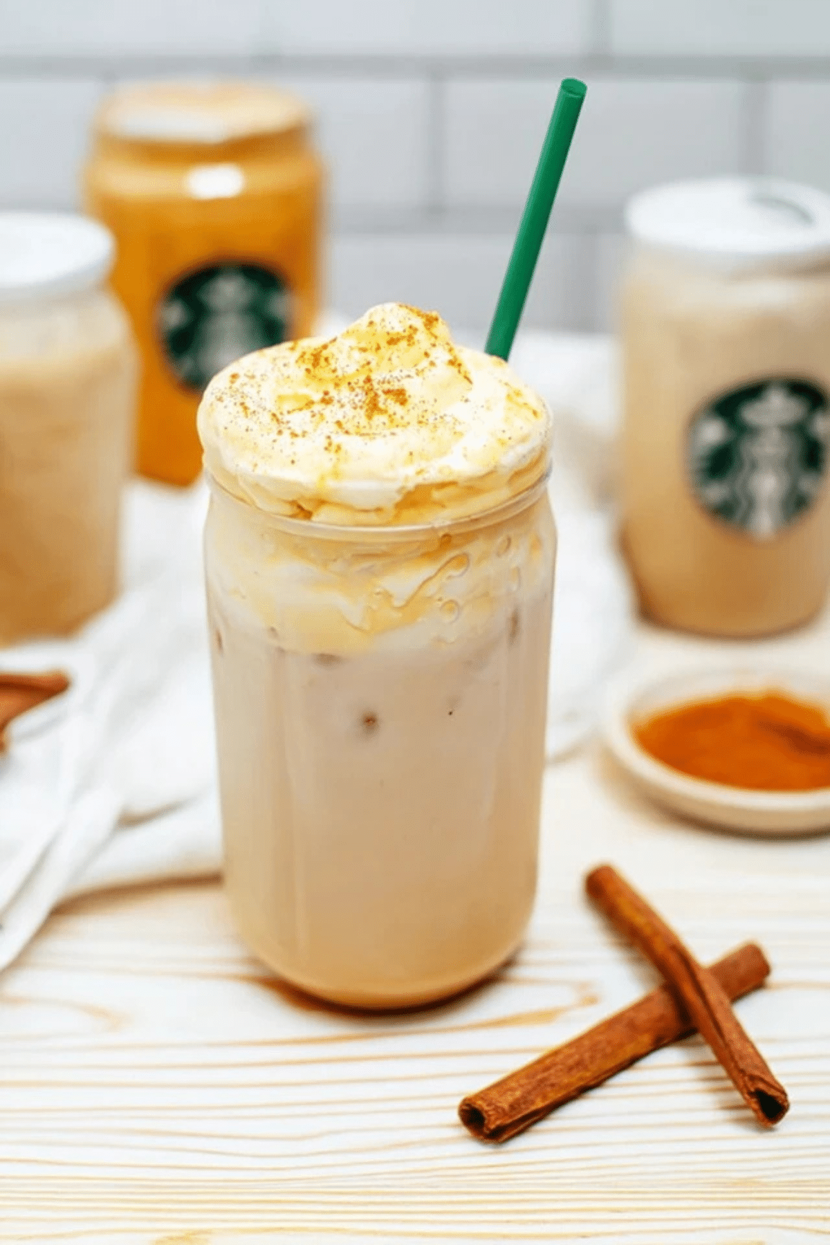 Starbucks Iced Chai with Pumpkin Cream Cold Foam